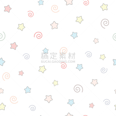 星形,可爱的,矢量,四方连续纹样,白色背景,儿童,婴儿,女孩,柔和色,纺织品