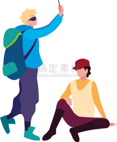 男人,背包,旅途,自然,人,肖像,技术,图像,取得,度假