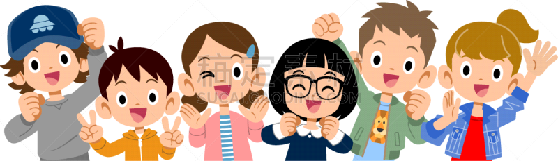 儿童,半身像,健康生活方式,父母,小学,绘画插图,学校,恶作剧