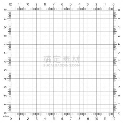 英寸,矢量,角落,数字12,尺,数字0,建筑师,几何形状,白色,黑色