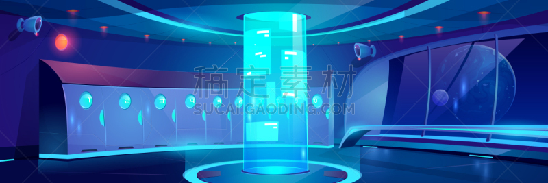 学校,夜晚,未来,走廊,室内,数字化显示,太空船,照明设备,技术,建筑物门