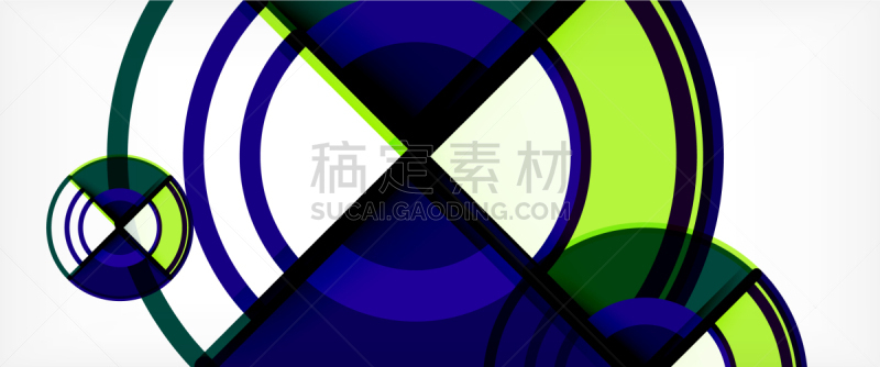 几何形状,抽象,现代,背景,不规则的,形状,圆形,黄色,白色,发光