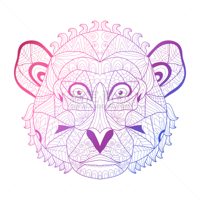 猴子,动物手,霓虹灯,华丽的,请柬,对称,摆拍,纺织品,绘制