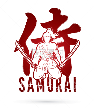 文字,日本武士,卡通,传统,忍者,和服,运动,坐