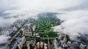 中国深圳城市风光延时摄影