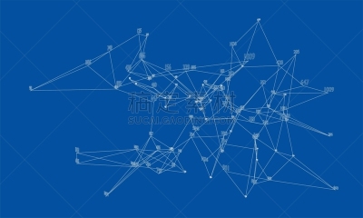 轮廓,矢量,抽象,词云,几何形状,三维图形,式样,混沌,技术,科学