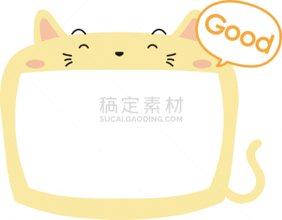 可爱的,猫,白板,宠物,商务,图像,动物,指导,设计,装饰