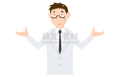 白色,男人,绘画插图,注视镜头,外套,医药职业,背景分离,仅男人,肖像,投降