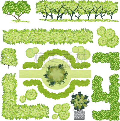 植物群,建筑,反差,分离着色,鸡尾酒,自然,景观设计,公园,树,布置