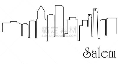 塞伦,城市,一只动物,铅笔画,轮廓,摩天大楼,图像,现代,艺术,设计