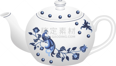 华丽的,瓷器,茶壶,下午茶,传统,餐具,餐馆,鸟类,孔雀,复古