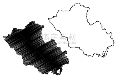 弗马纳区,草图,城市,潦草,北,剪影