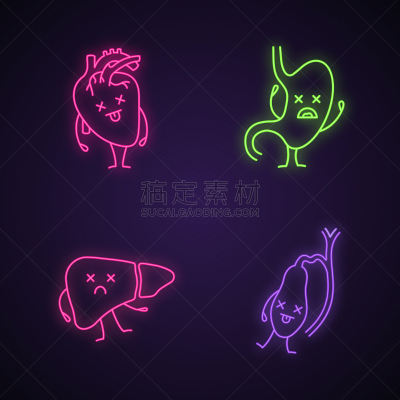 性格,霓虹灯,计算机图标,悲哀,舞台,有序,背景分离,药,人类心脏