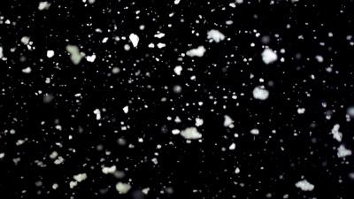 超级慢动作高清-雪花落在黑色上