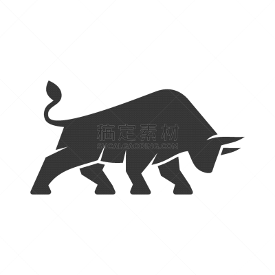 商务,品牌名称,公牛,图标,白色背景,金牛座,野生动物,动物,坚持
