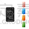 绘画插图,电子人,符号,矢量,分离着色,图标,色彩鲜艳,计划书,黑色,收集