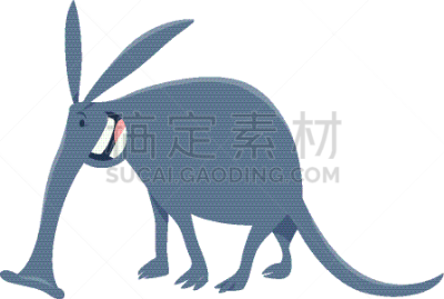性格,动物,土豚,卡通,幽默,扁平化设计,动物园,非洲,野生动物,设计