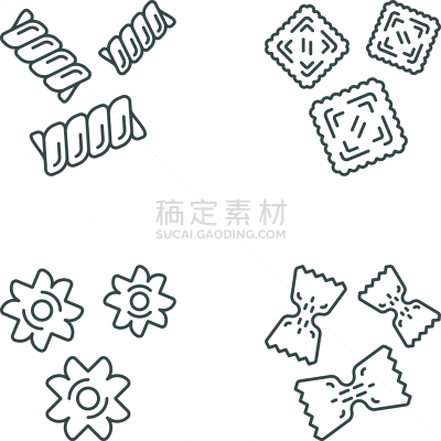 计算机图标,意大利面,面条,字体,直的,传统,背景分离,多样,食品,食品杂货