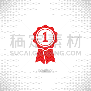 证章,图标,白色,分离着色,轮廓,获胜,庆祝