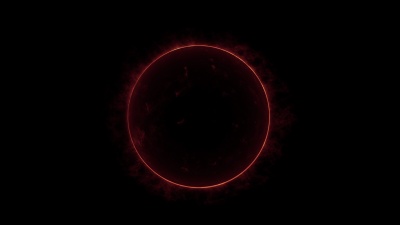 太阳表面有太阳耀斑。抽象的科学背景。