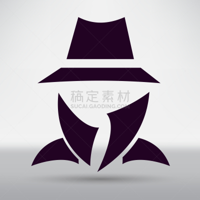 男人,套装,计算机图标,分离着色,人造的,概念,不诚实,侦探