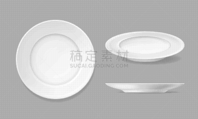 三维图形,白色,盘子,矢量,复杂,背景分离,多样,灰色,食品,简单