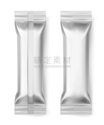 棍,空白的,密封的,铝箔,小吃,咖啡,打包,包装,包