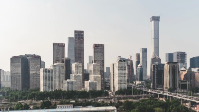 T/L PAN北京天际线大角度视图