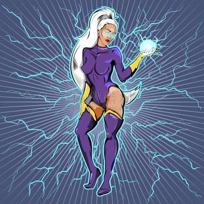 女人,火球,运动模糊,幻想,紫色,图像,性格,放出
