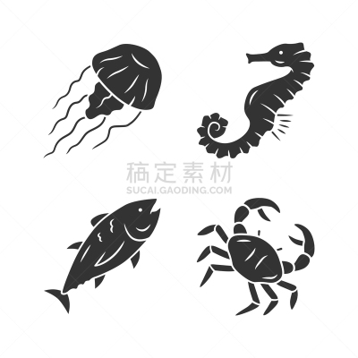 菜单,餐馆,动物,绘画插图,水下,符号,海产,计算机图标,鲔鱼,海洋