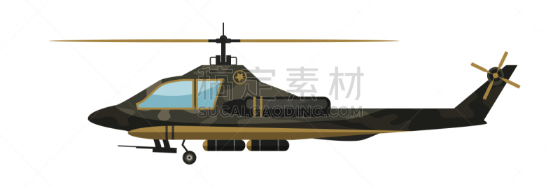 直升机,绘画插图,伪装,矢量,暴力,背景分离,风,交通方式,现代,飞机