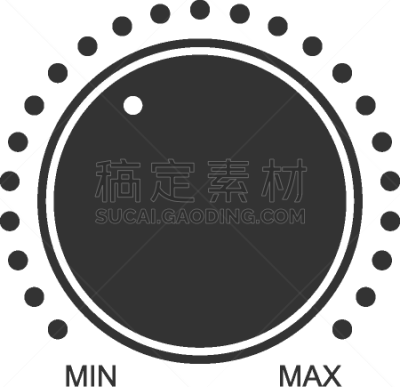 分离着色,技术,仪表盘,图标,旋钮,平坦的,白色,音乐,不锈钢