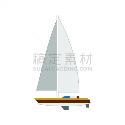 矢量,船,绘画插图,分离着色,摩托游艇,白色背景,旅途,休闲游戏,运动,背景分离