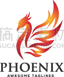 华贵,品牌名称,概念,凤凰,商务,安全,家庭,模板