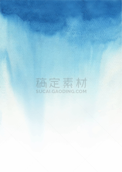 蓝色,彩色图片,渐变背景,水彩画,山,雨,明亮,白色,式样,湿