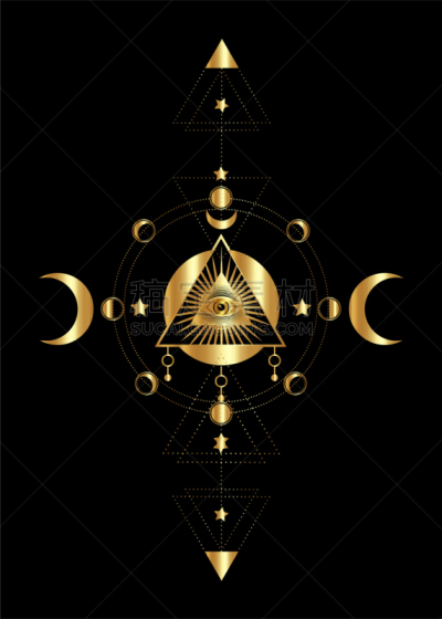 普罗维登斯,符号,黄金,计算机图标,动物眼睛,炼金术,几何形状,埃及,复古