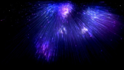 带有星环的抽象线条