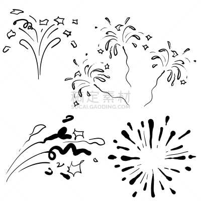 传统节日,绘画插图,乱画,焰火,周年纪念,请柬,事件,贺卡,新年前夕