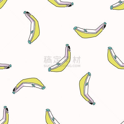 式样,香蕉,乐趣,夏天,几何形状,纺织品,可爱的,复古,庆祝,重复