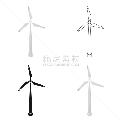 分离着色,轮廓,涡轮,计算机图标,风力,高雅,生物学,循环利用,多代家庭,自然