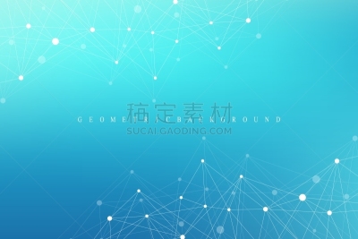 几何形状,分子,背景,插画,深的,健康保健,主机,复杂,生物科技,技术