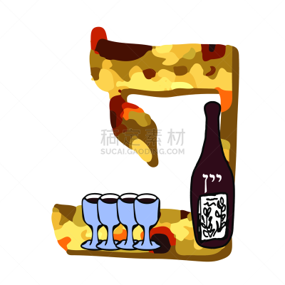 字母,纹理,绘画插图,马佐,逾越节,希伯来文,犹太教,矢量,信函,字体