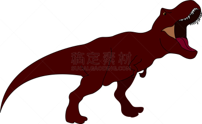 食肉牛龙,白色背景,分离着色,自然,白垩系,野生动物,古生物学,侏罗纪,大喊