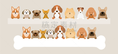 狗,拿着,动物群,咀嚼骨,布告,可爱的,宠物,纯种犬,比例,巴哥犬