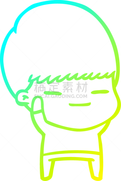 男孩,山,自鸣得意的,铅笔画,冷,动画片,人,男人,图像,艺术