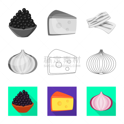 商品,图标集,农业,蔬菜,菜单,清新,香料,食品,尝,烹调