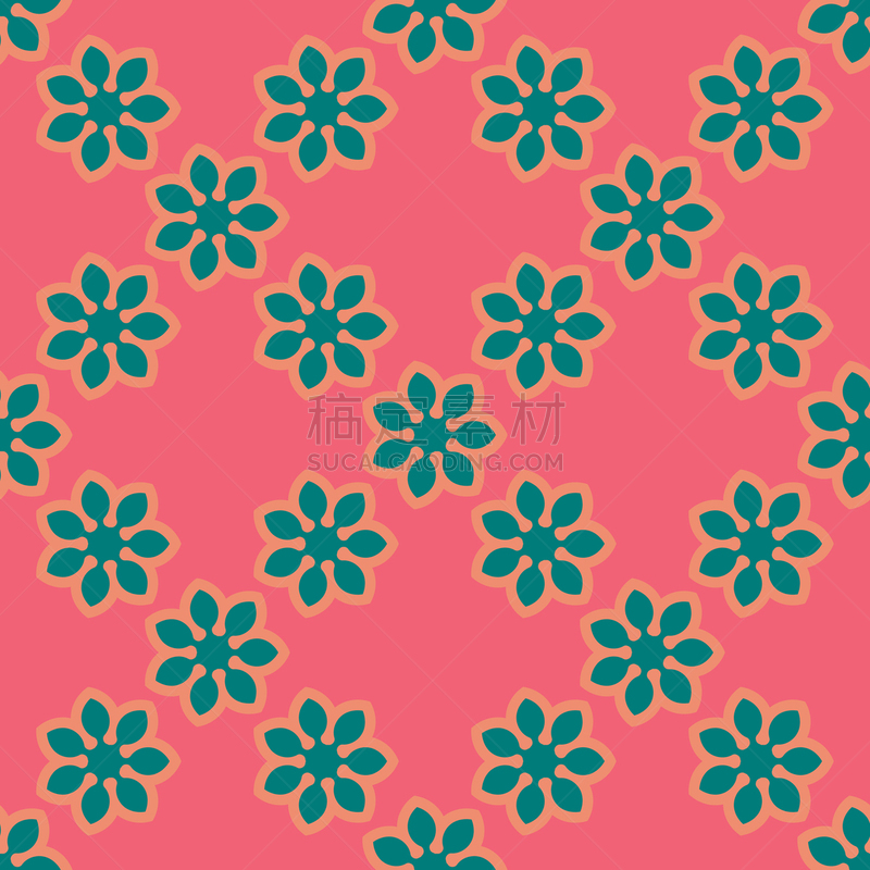 绘画插图,四方连续纹样,背景,花,矢量,花