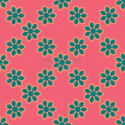 绘画插图,四方连续纹样,背景,花,矢量,花