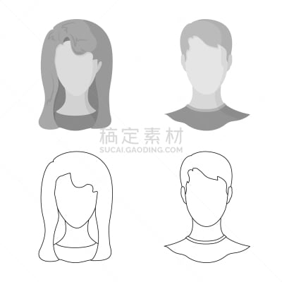 专业人员,照片,计算机图标,分离着色,假发,男人,肖像,图像,收集,设计