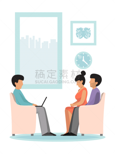 家庭,绘画插图,矢量,心理治疗,关系紧张,专门技术,丈夫,事件,婚姻